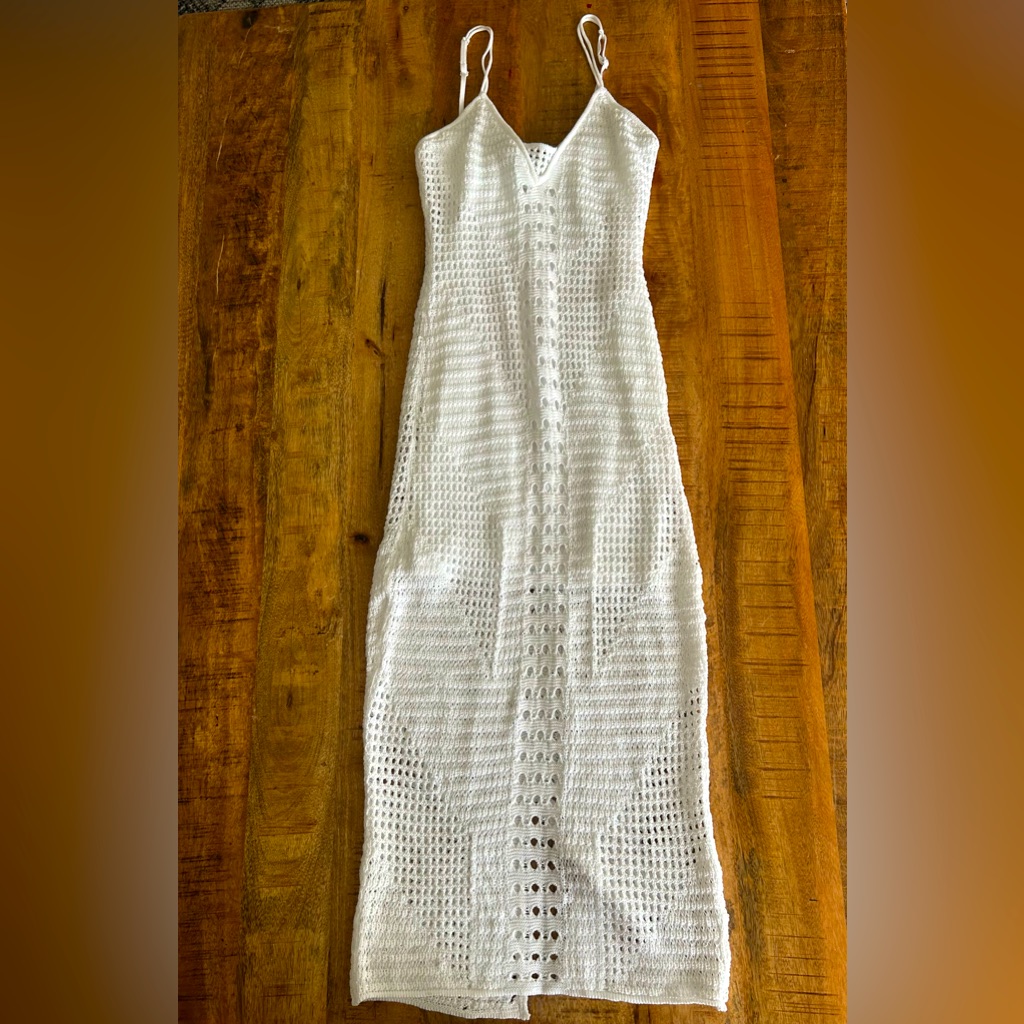 Express White Dress And Cover Xs